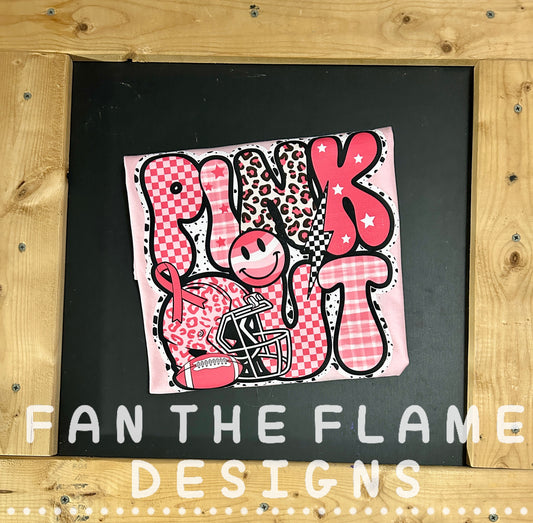 Pink out leopard smiley helmet Tee/Sweatshirt