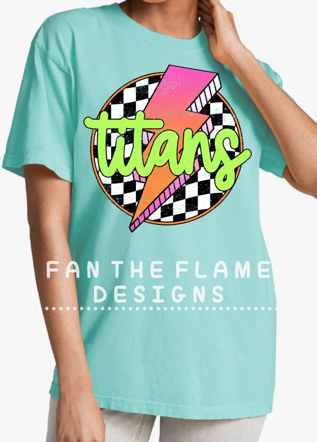 Team Checkered Circle Tee/Sweatshirt