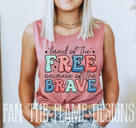 Land of the Free tee/tank