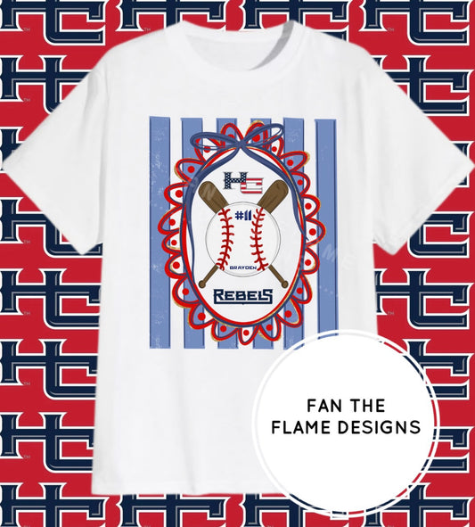 HC Rebels Baseball DTF Print