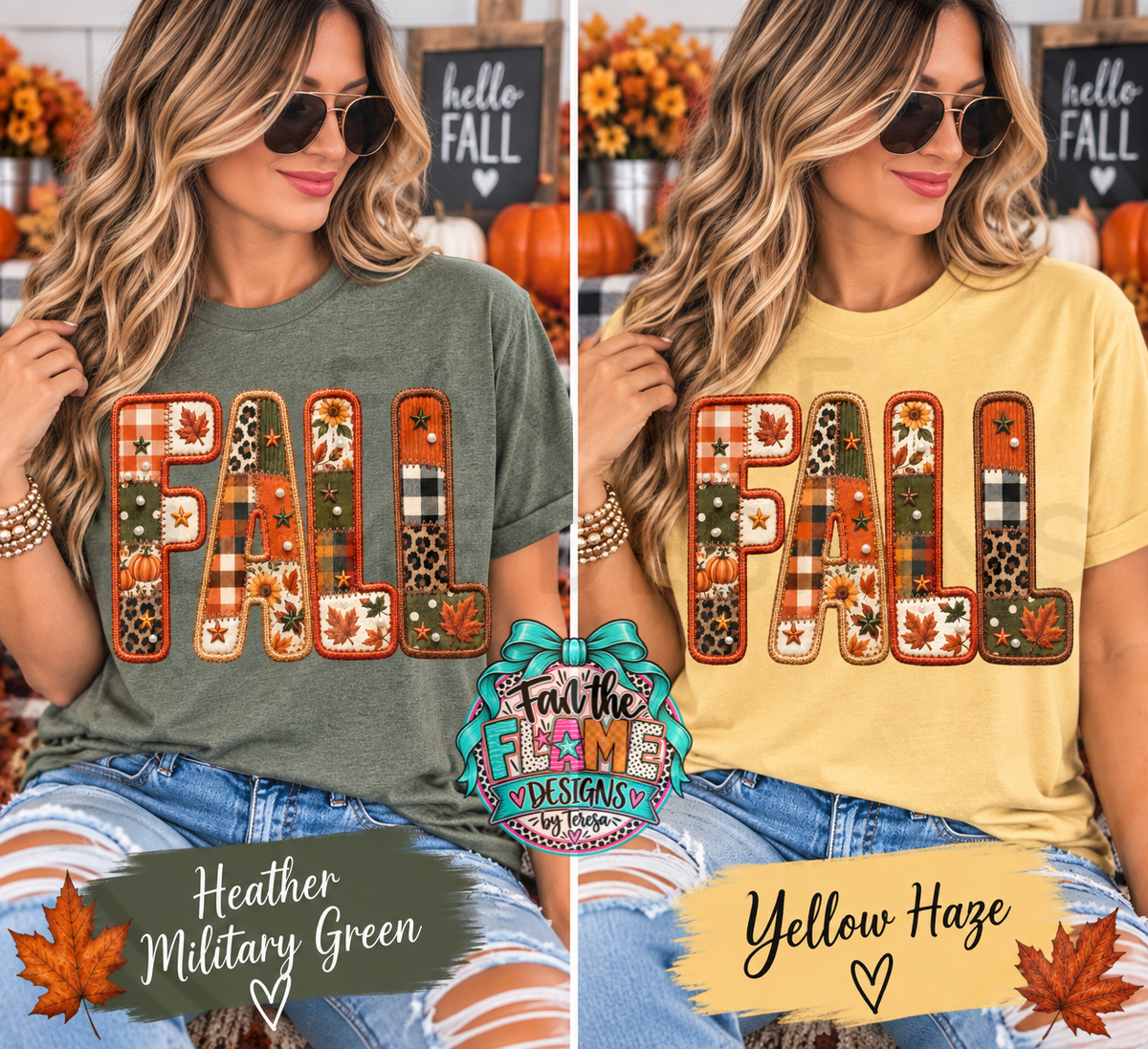 Faux Embroidered Fall