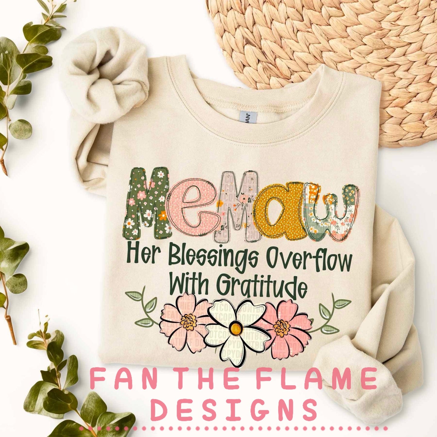 Her Blessings Overflow With Gratitude tee/sweatshirt