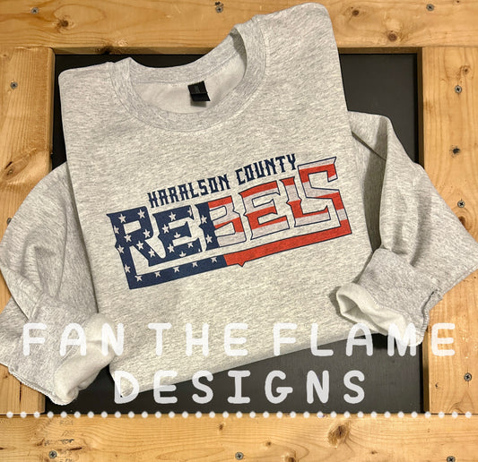 HC Rebels Americana Logo Tee/Sweatshirt