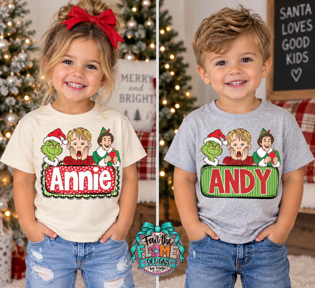 Christmas Character Personalized Name Plate