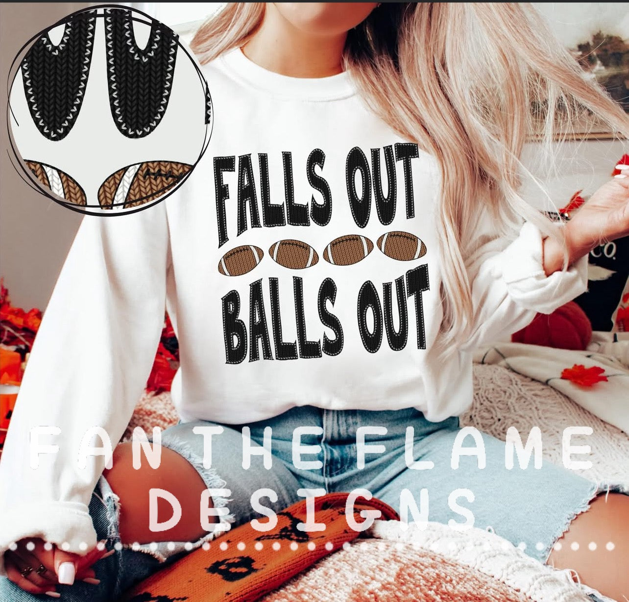 Falls out 🏈 Balls out Tee/Sweatshirt