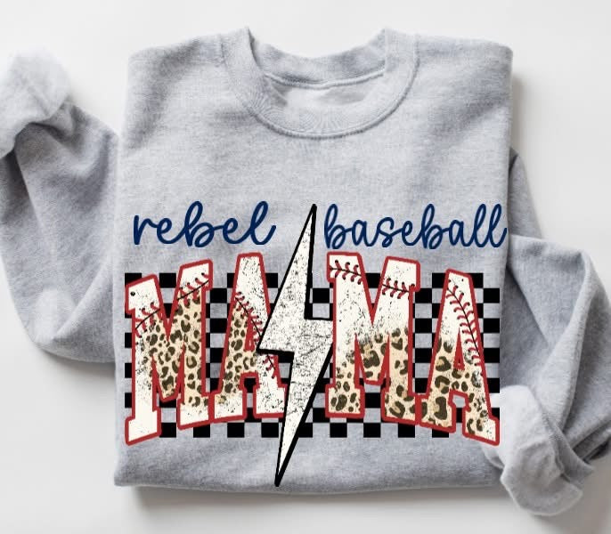 Rebels Baseball Mama tee/sweatshirt