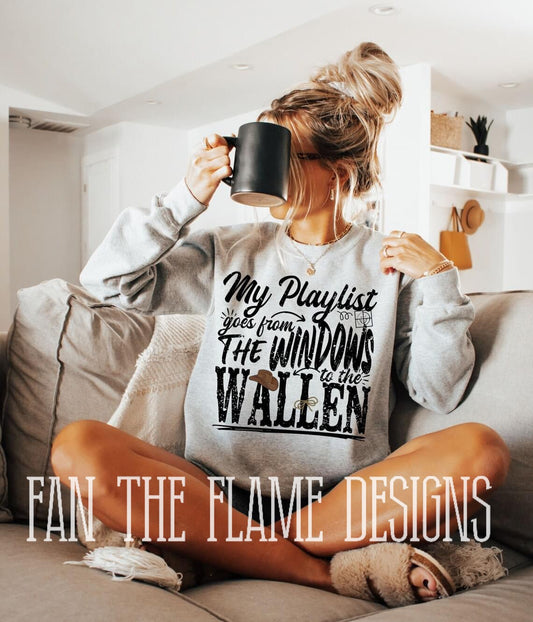 From the window to the Wallen tee/sweatshirt