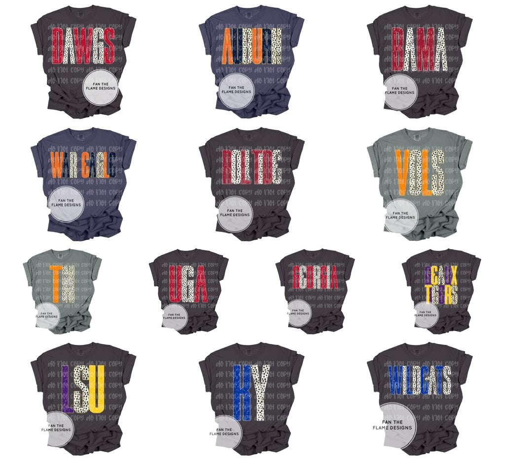 Dalmatian Dot Teams Short/Long/Sweatshirt
