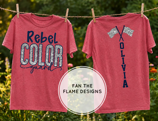 Custom Rebel Color Guard - Front & Back Design