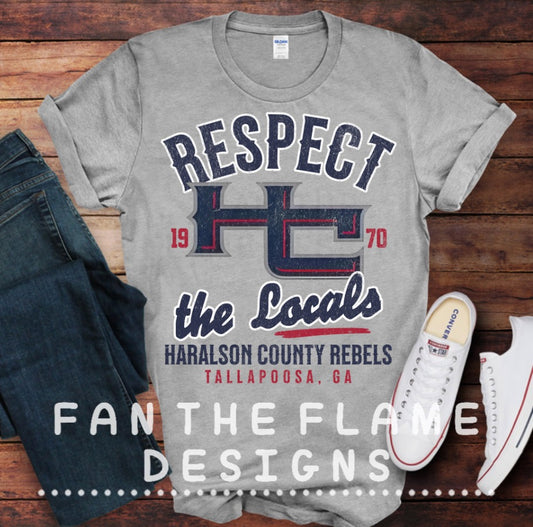 Respect the locals HC Version DTF Print