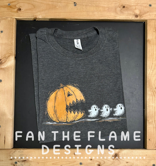 Pumpkin Pac Man Tee/Sweatshirt