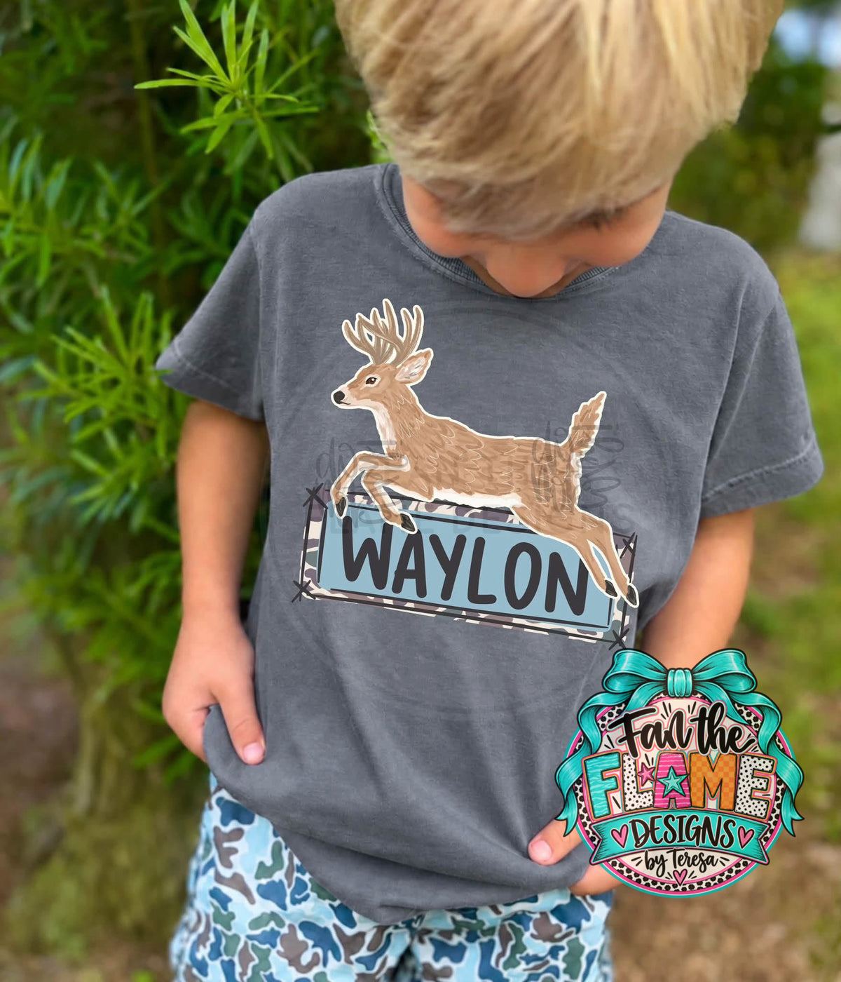 Deer with name Plates