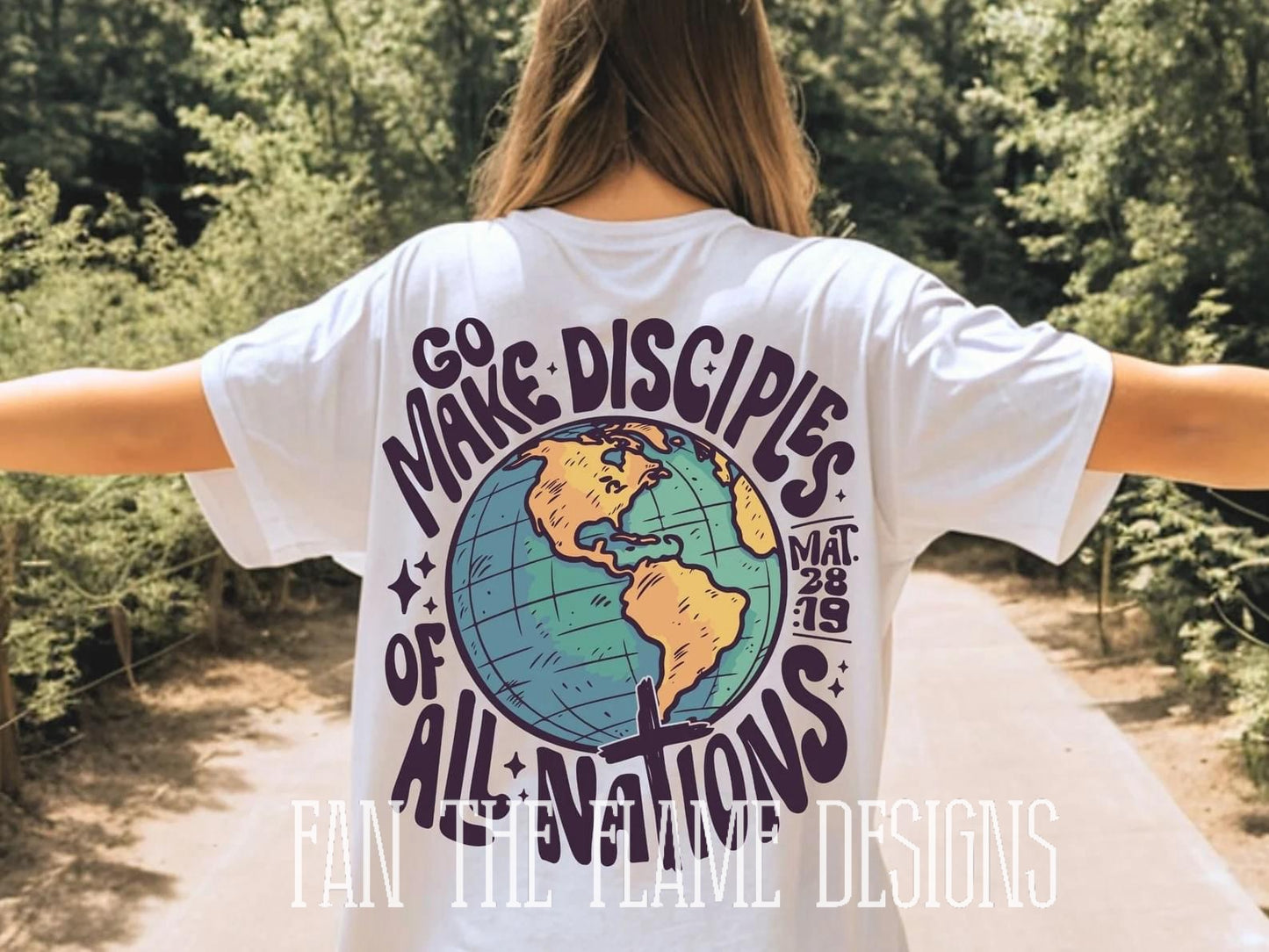 Retro Go Make Disciples tee