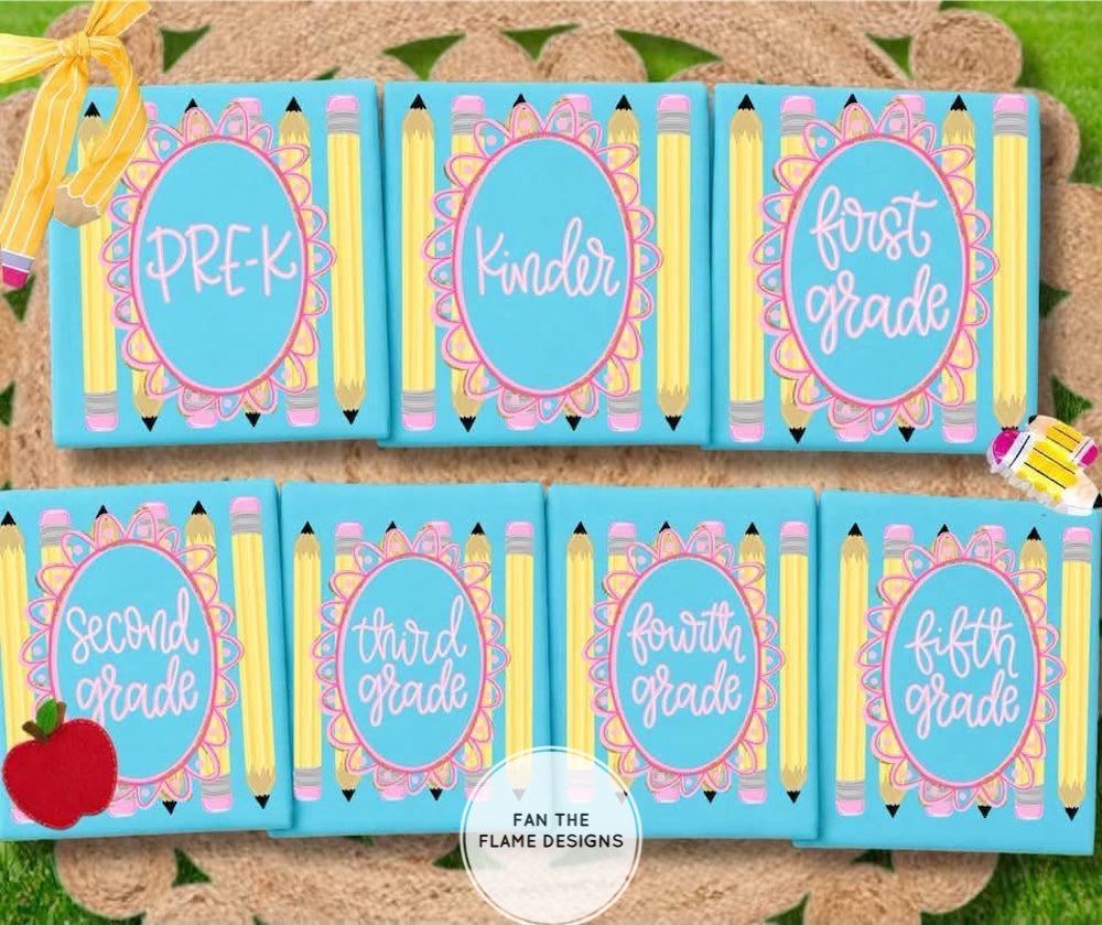 Coquette Pencil Frame Grade Levels