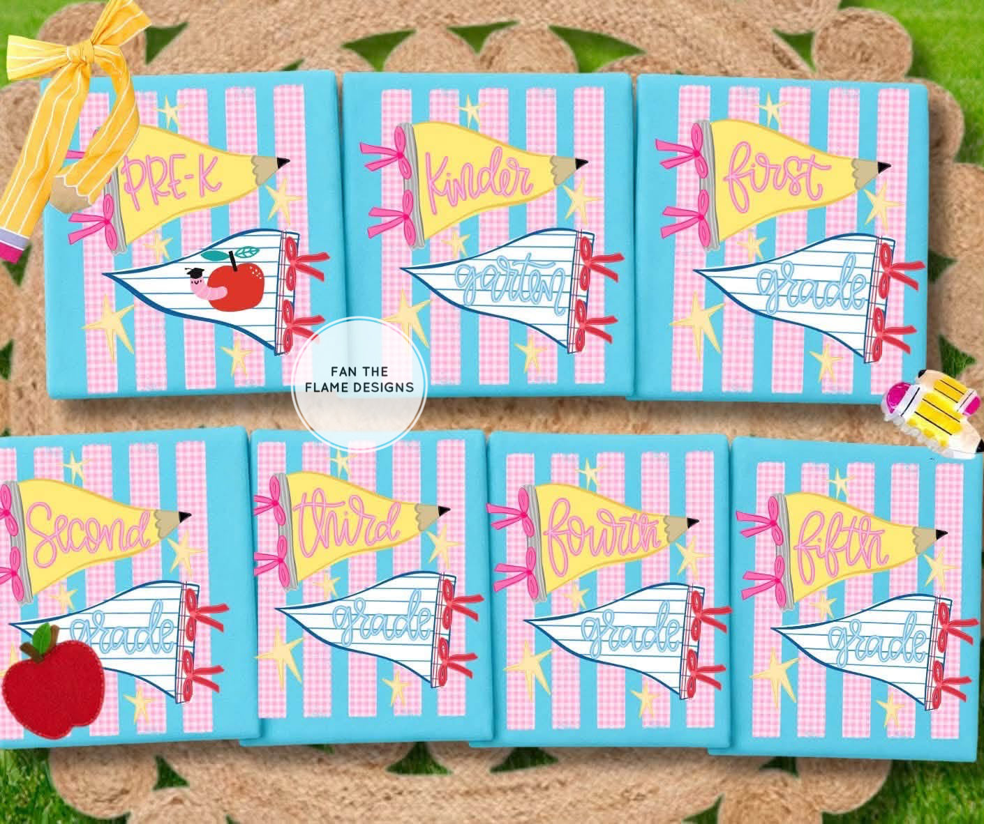 Preppy Grade Level Pennant