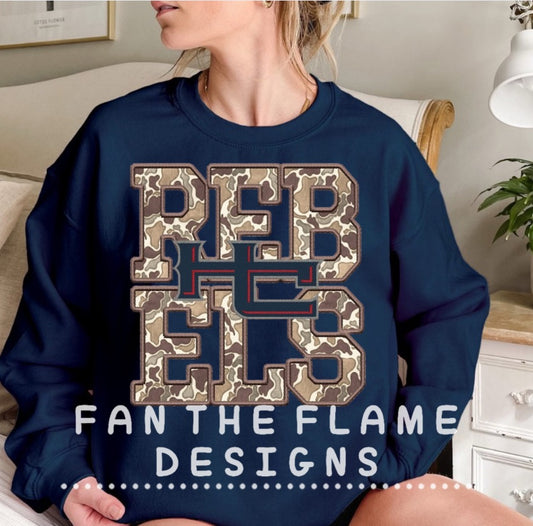 Camo HC Rebels Tee/Sweatshirt