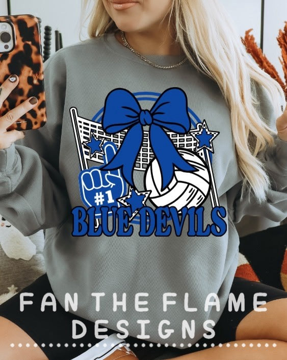 Volleyball with mascot tee/sweatshirt