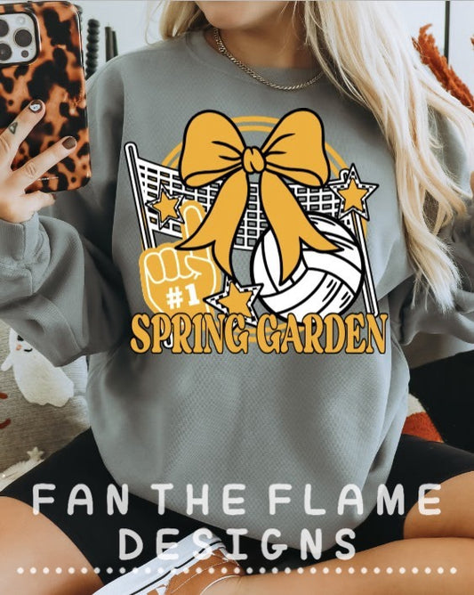 Volleyball with mascot tee/sweatshirt