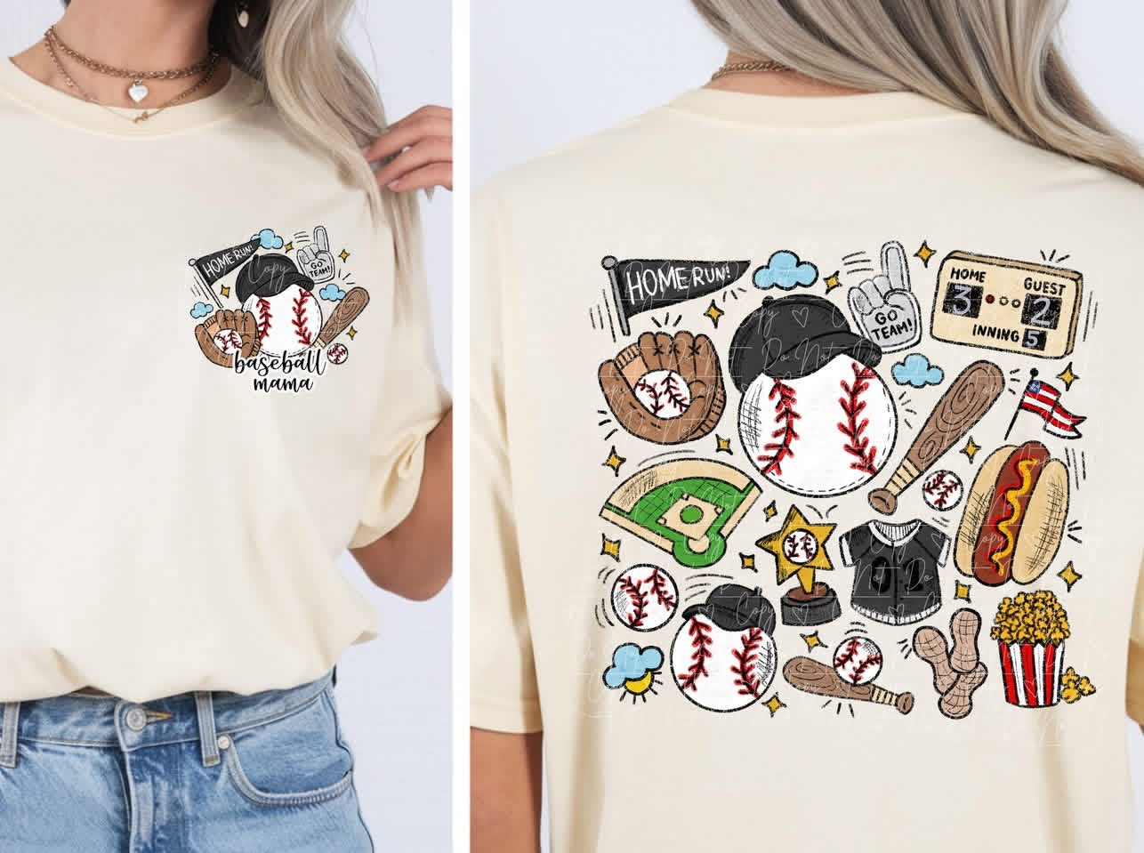 Baseball Mama Short/Long/Sweatshirt