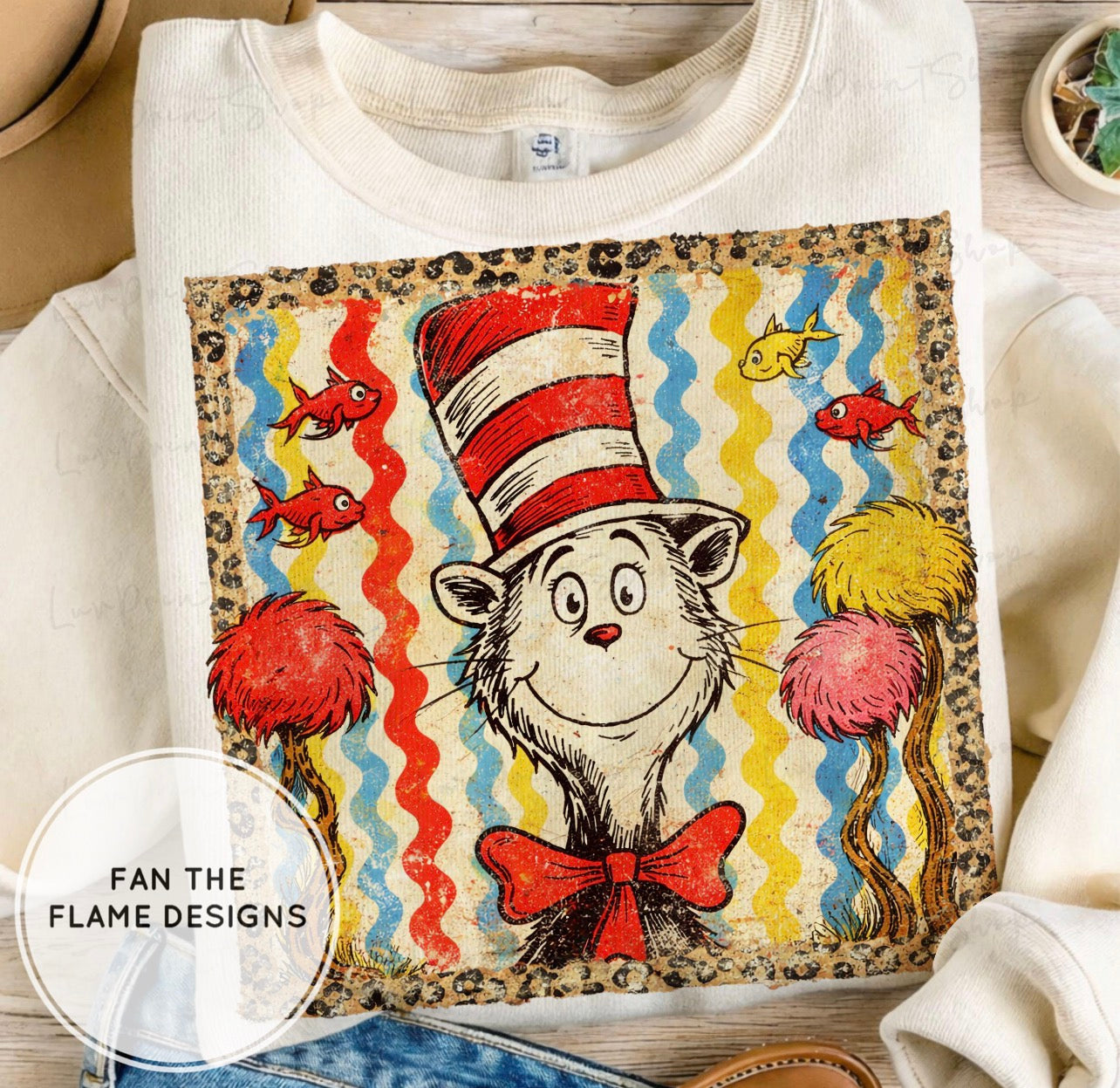 Leopard Cat in the Hat Short/Long/Sweatshirt