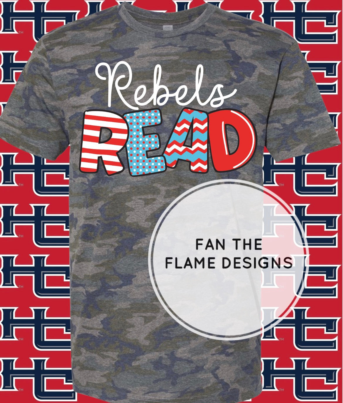 Rebels Read Camo Version Short Sleeve Tee