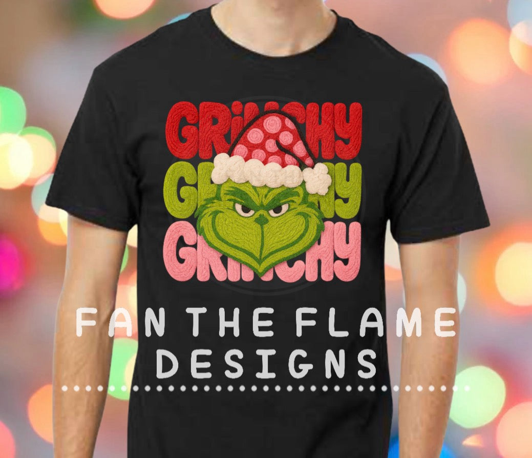 Green guy Faux Yarn Tee/Sweatshirt