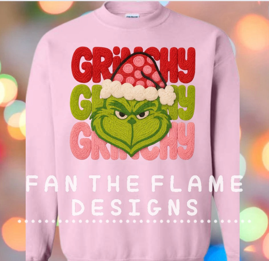 Green guy Faux Yarn Tee/Sweatshirt