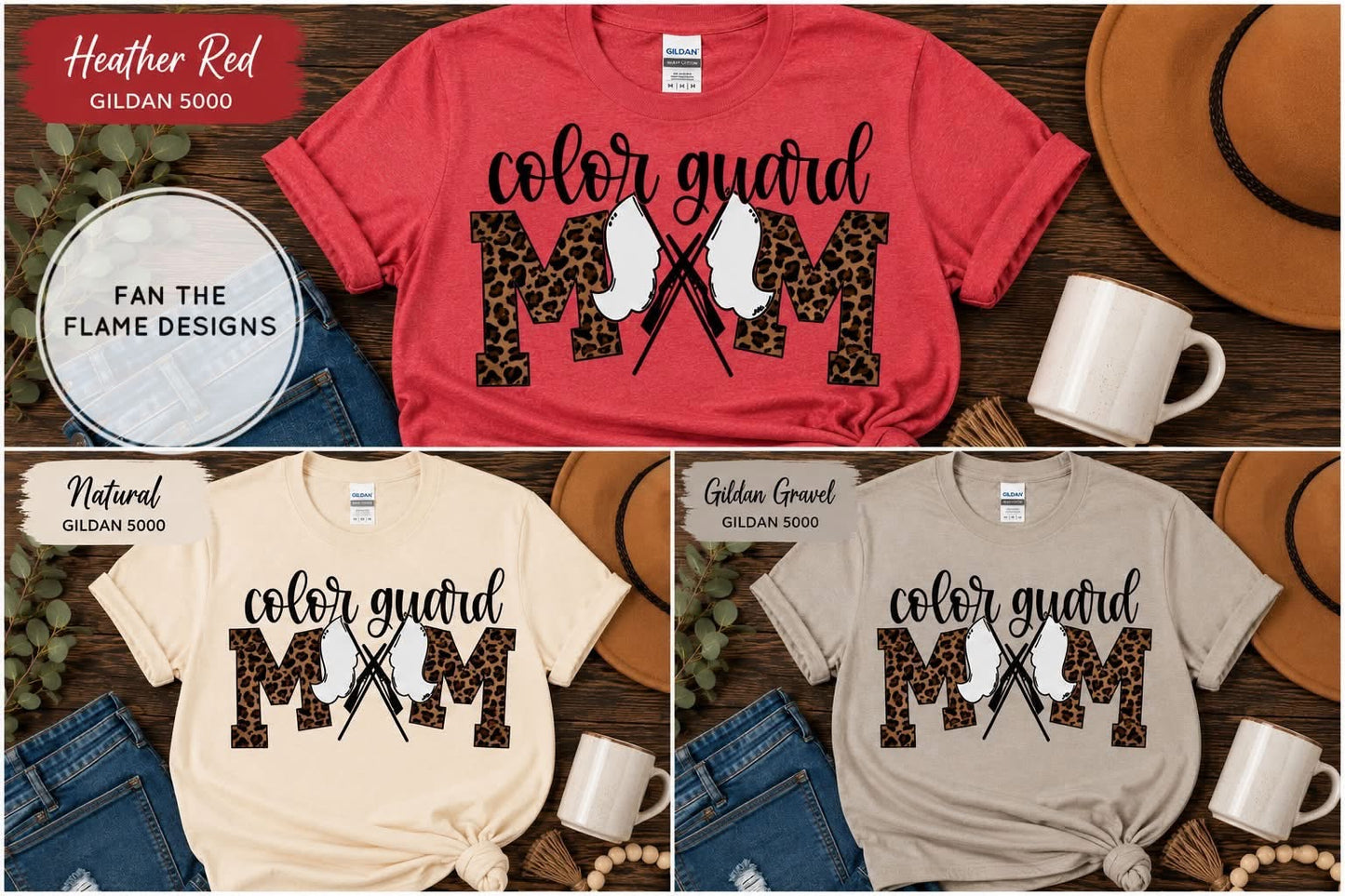 Leopard Color Guard Mom
