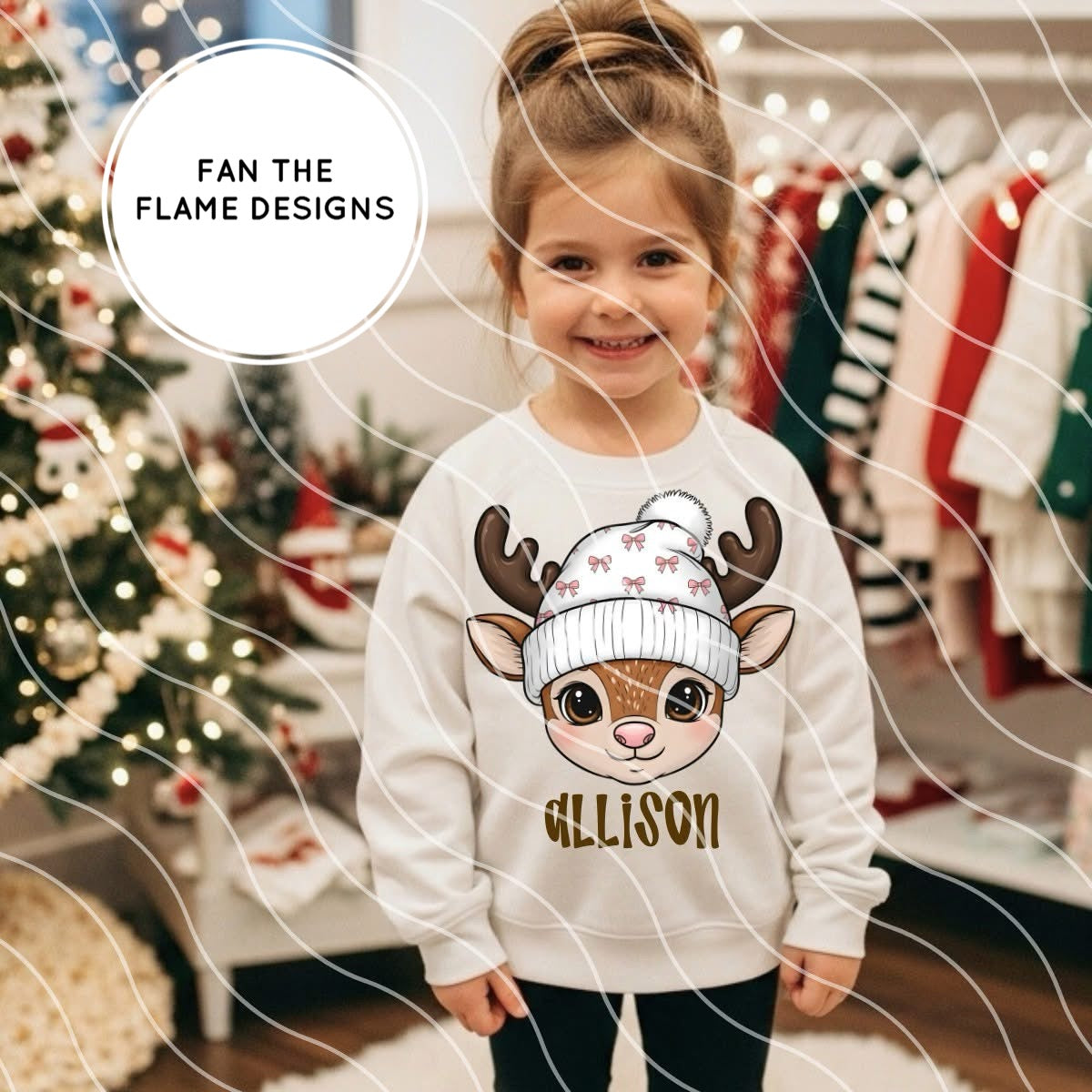 Personalized Reindeer Tee/Sweatshirt