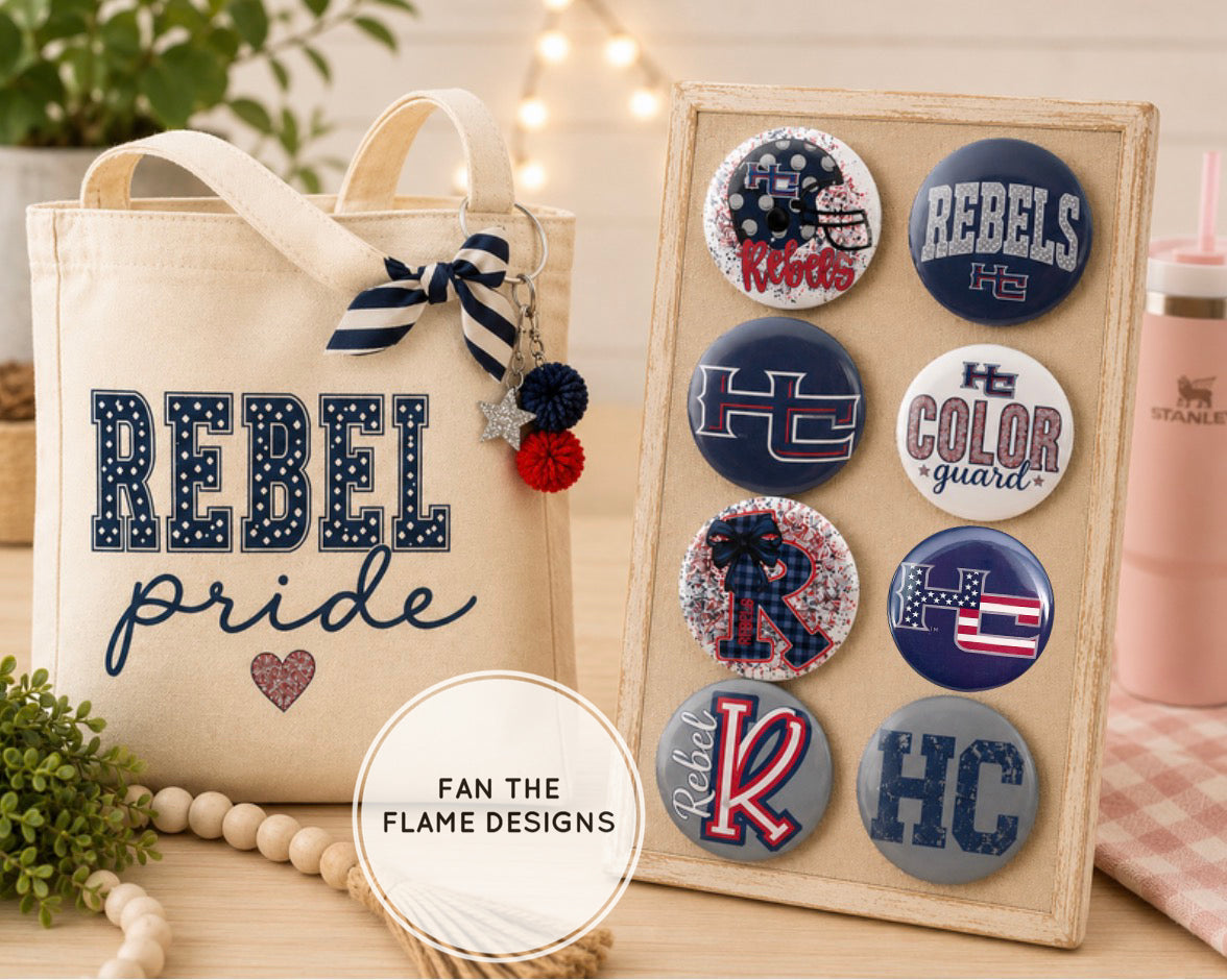 Haralson County Rebel Buttons