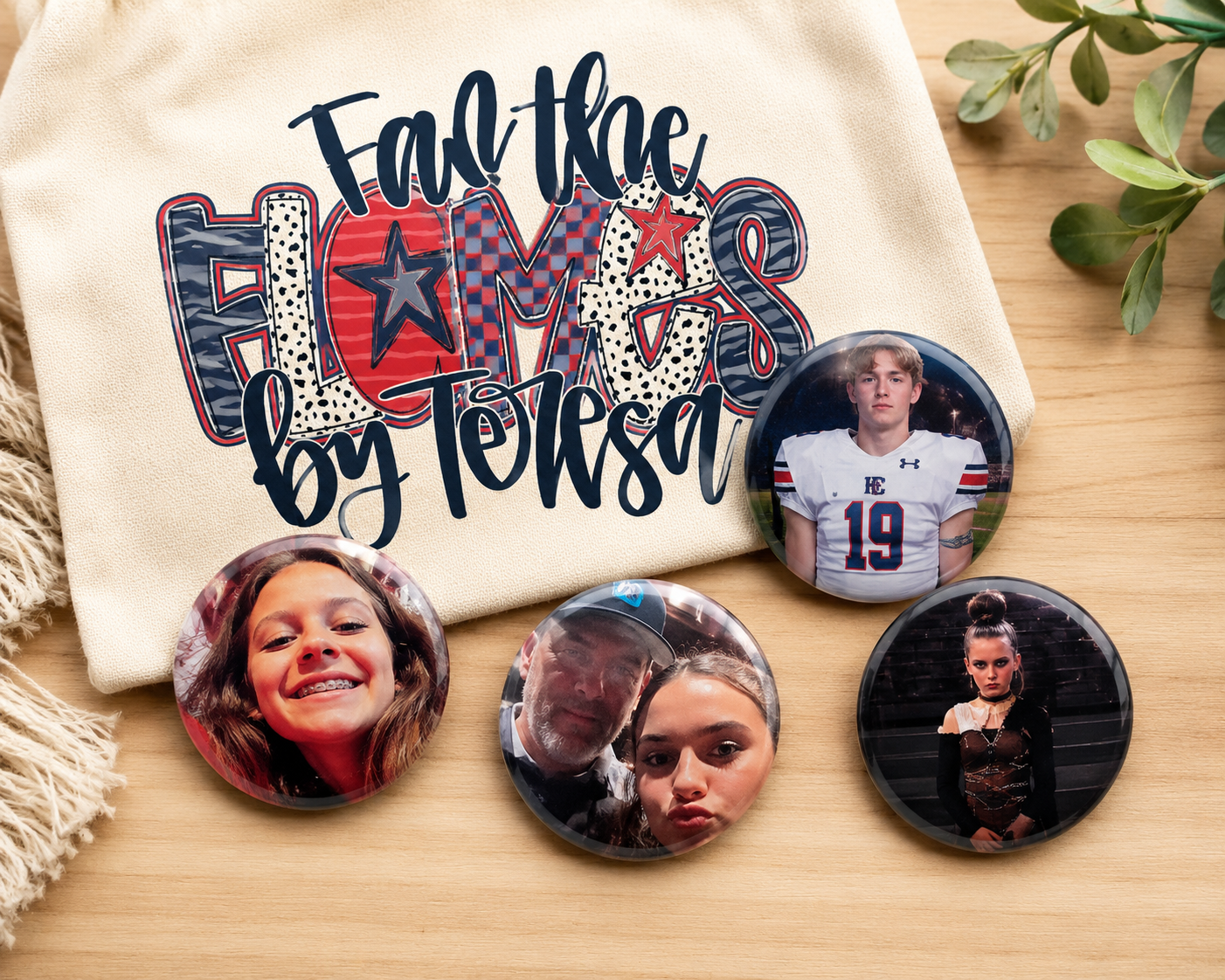 Custom Photo Buttons
