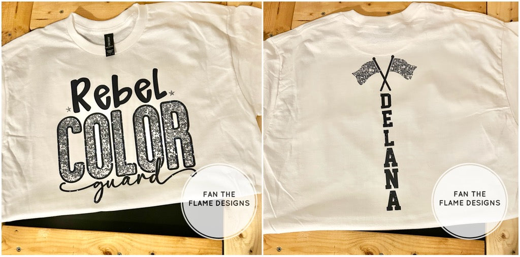 Custom Rebel Color Guard - Front & Back Design