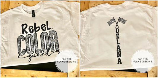 Custom Rebel Color Guard - Front & Back Design