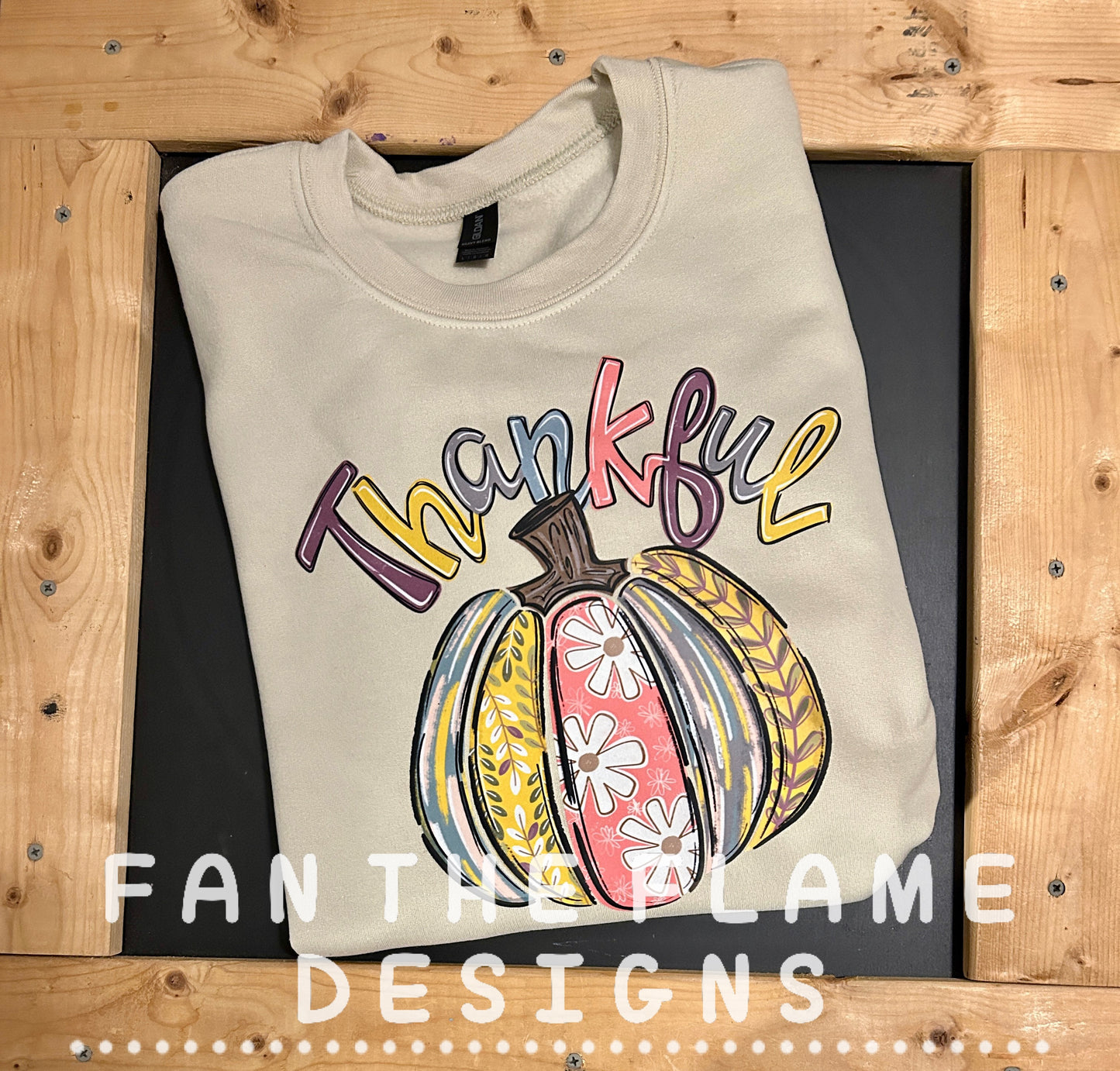 Colorful Thankful Pumpkin Tee/Sweatshirt