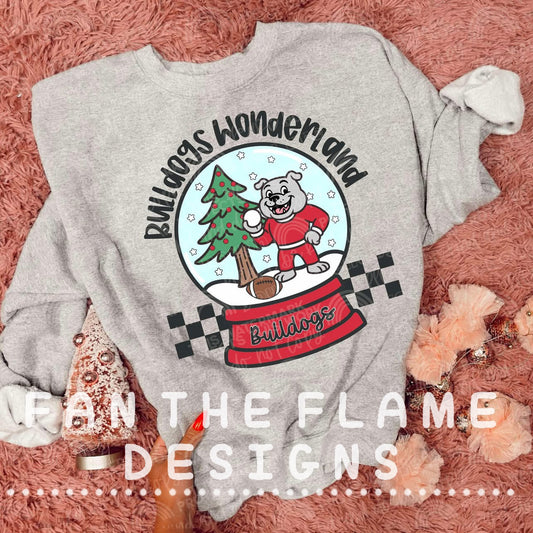 Bulldog Wonderland Tee/Sweatshirt