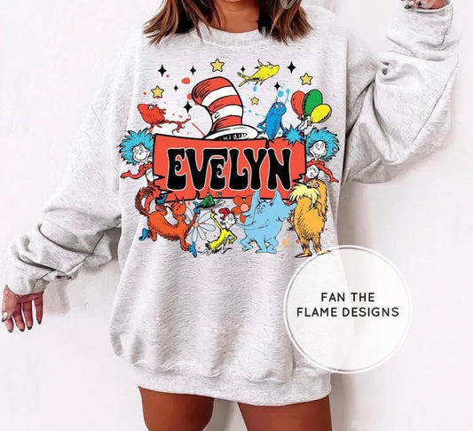 Seuss Name Short/Long/Sweatshirt