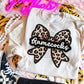 Gamecocks Leopard Bow tee/sweatshirt