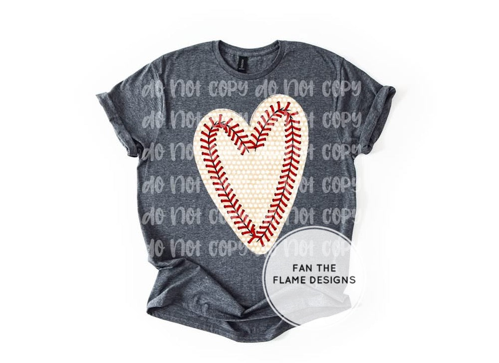 Baseball Heart Short/Long/Sweatshirt