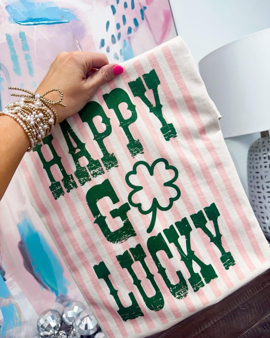 Happy Go Lucky Short Sleeve Tee