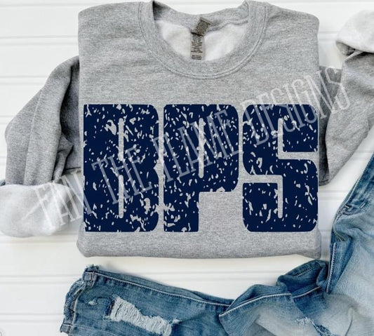 Distressed BPS tee/sweatshirt