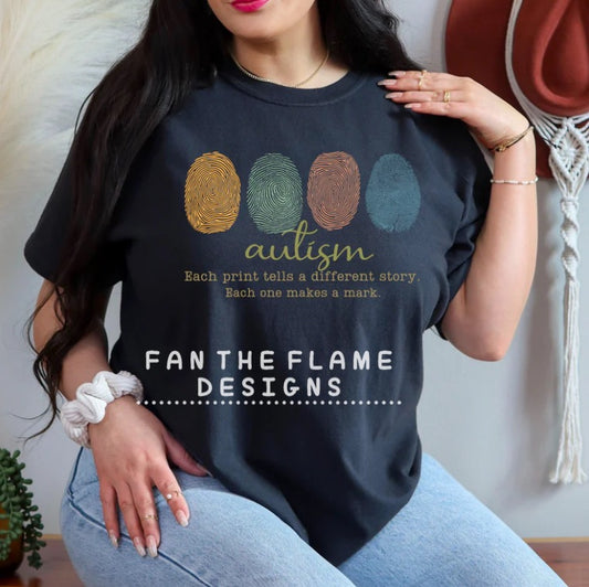 Each print tells a different story autism tee/sweatshirt