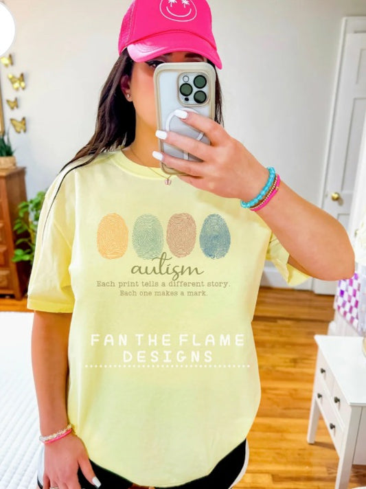 Each print tells a different story autism tee/sweatshirt