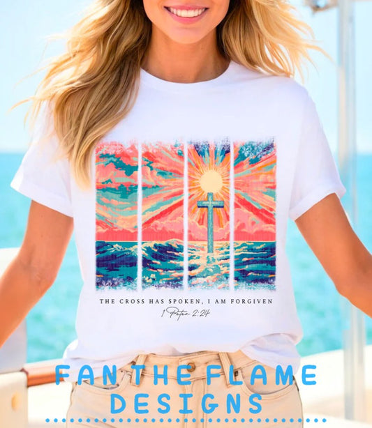 The cross has spoken, I am forgiven tee/sweatshirt