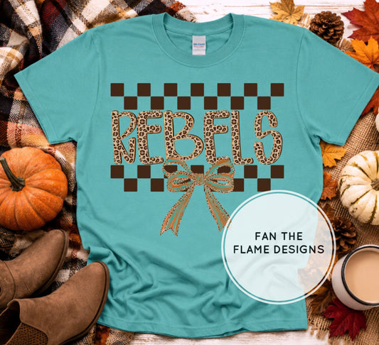 Checkerboard Rebels with bow