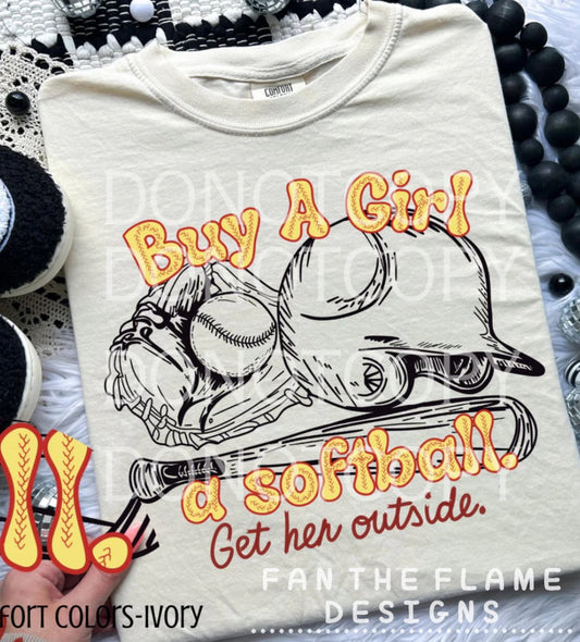 Buy a girl a softball tee/tank