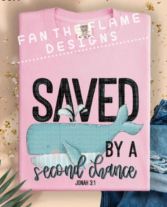 Saved by a second chance tee/tank
