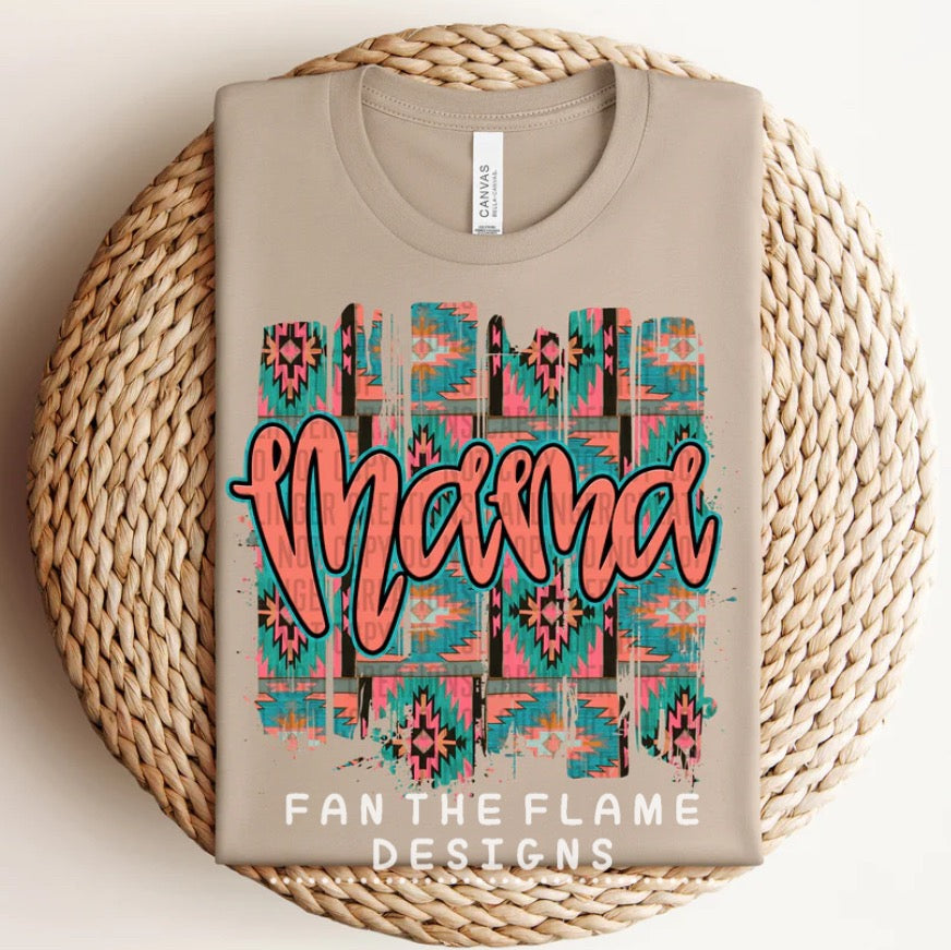 Mama Aztec Brushstrokes tee/sweatshirt