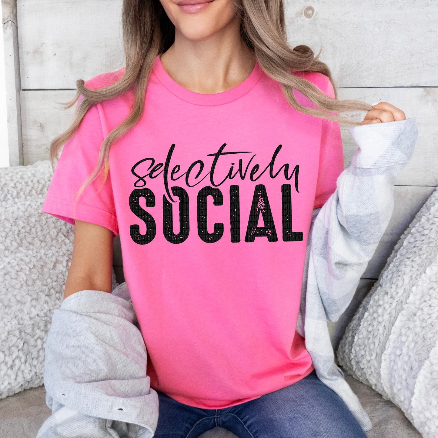 Selectively Social tee/sweatshirt