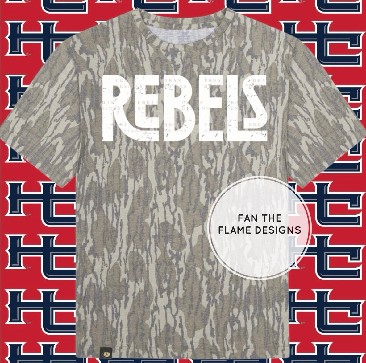 Camo Rebels Short Sleeve Tee