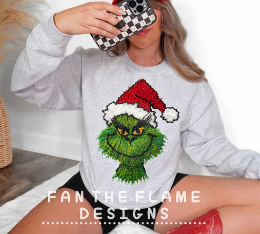 String Yarn Green Monster Short/Long/Sweatshirt